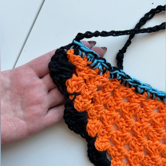 Handmade Crochet McLaren F1 Bandana/ Headscarf. - Picture 2 of 6